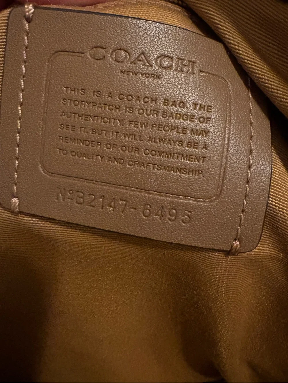 Coach Signature Brown & Cream Mini Backpack